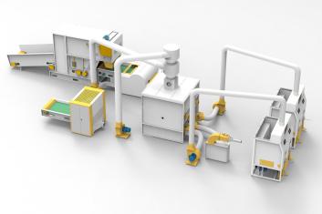 HJ-500 rost–szivacs keverési és töltővonal